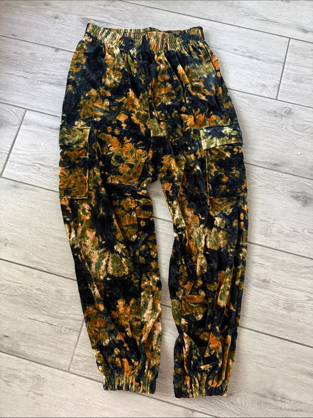 Urban Outfitters velvet floral joggers